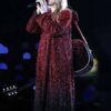 Taylor Swift Eras Tour Amsterdam Red Sequin Coat