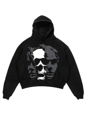 Faceless Skull Black Fleece Pullover Hoodie