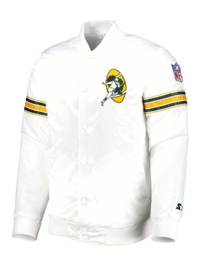 Green Bay Packers NFL White Jacket