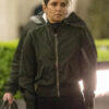 Reproduction-Halle Berry The Union 2024 Roxanne Hall Black Bomber Jacket