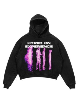 Hyped On Experience Black Pullover Fleece Hoodie