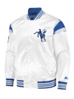 NFL Colts White Vintage Satin Jacket