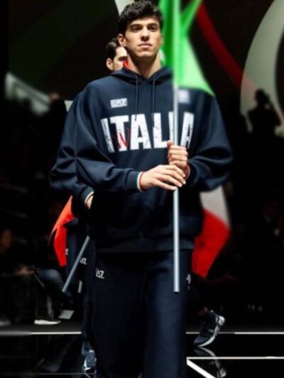 Paris Olympics 2024 Italia Team Black Tracksuit