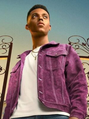 Bel-Air S02 Jabari Banks Purple Denim Jacket