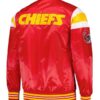 Chiefs Starter Red Satin Varsity Jacket