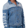 Unisex Kansas City Chiefs Full-Button Denim Jacket