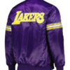 Lakers Purple Full-Snap Satin Jacket