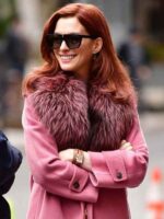 lexi-tv-series-modern-love-anne-hathaway-pink-trench-coat-2.