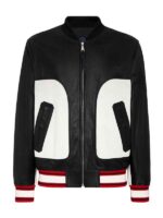 Black And White Leather Jacket For Men