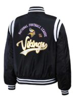 Minnesota Vikings Full-Zip Black Stain Jacket