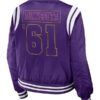 Minnesota Vikings Purple Satin Jacket