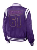 Minnesota Vikings Purple Satin Jacket