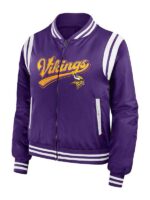 Minnesota Vikings Zipper Varsity Jacket