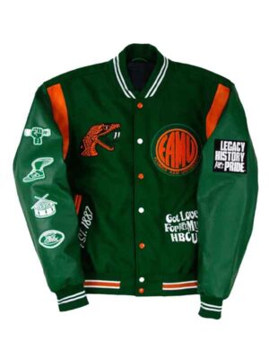 Moto 3.0 Florida A&m University Green Varsity Jacket