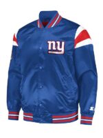 New York Giants Starter Royal Blue Satin Jacket