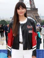 Nina Dobrev Olympic Games Opening Ceremony Leather Jacket