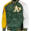 Oakland Athletics vintage satin bomber jacket