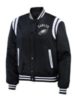 Philadelphia Eagles NFL Black Satin Jacket