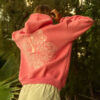 Unisex Pink Palm Hawaii Hibiscus Hoodie