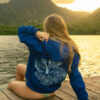 Pink Palm Puff Hawaii Hibiscus Oversized hoodie