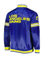 Rams Royal Blue Full-Snap Satin Jacket