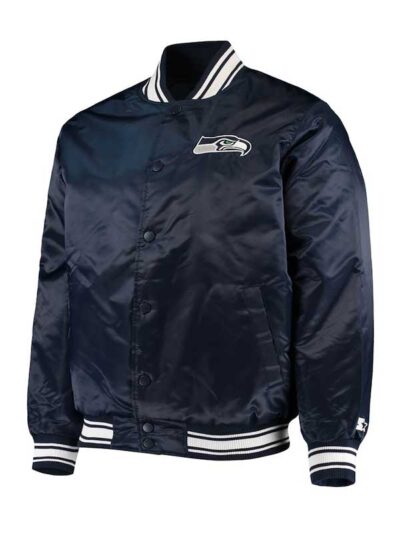 Seattle Seahawks Satin Bomber Jacket