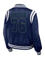 Seattle Seahawks Full-Zipper Navy Jacket