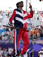 Snoop Dogg Breaking Paris Olympic Velvet Tracksuit