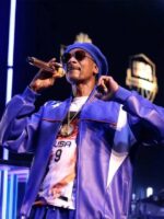 2024 Paris Olympics Snoop Dogg Purple Bomber Jacket