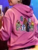 Star Wars Pink Zipper Hoodie