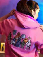 Star Wars Artist Series Pink Zip Up Hoodie