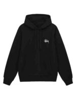 Unisex Stussy Black Fleece Hoodie