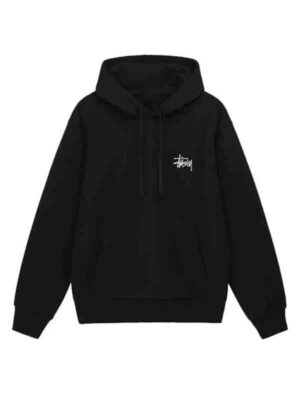 Unisex Stussy Black Fleece Hoodie