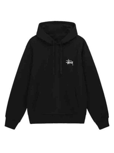 Unisex Stussy Black Fleece Hoodie