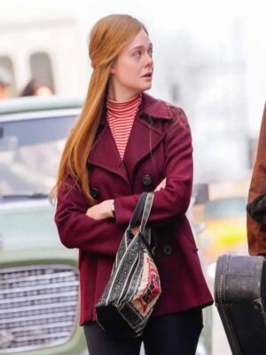 A Complete Unknown Elle Fanning Pea Coat