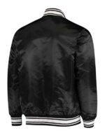 Buccaneers Full-Snap Black satin Bomber Jacket