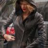 Taylor Swift Hooded Leather Jacket