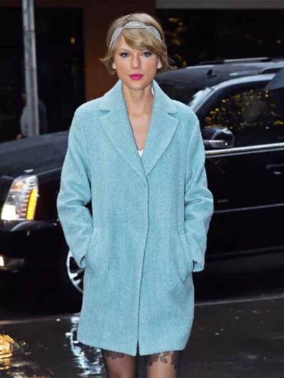 Taylor Swift Blue Wool Coat