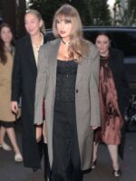 Girl Night London 2024 Taylor Swift Oversized Gray Coat