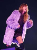 Taylor Swift Purple Fur Coat