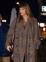 Taylor Swift Brown Tweed Coat