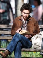 Bob Dylan Timothee Chalamet A Complete Unknown Brown Suede Jacket