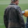 Tom Cruise Brown Leather Olympic Jacket