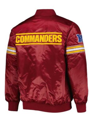 The Pick And Roll Washington Commanders Satin Jacket