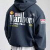 Marlboro Racing Pullover Fleece Hoodie