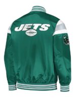 Starter Green New York Jets Full Snap Jacket