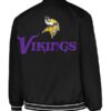 Minnesota Vikings Black Satin Jacket