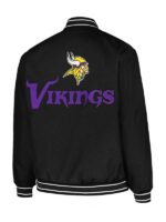 Minnesota Vikings Black Satin Jacket