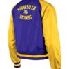 Vikings Purple satin Bomber Jacket