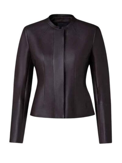 Women's Slim Fit Black Biker Jacket